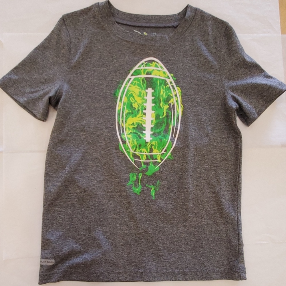 Boys Jumping Beans Shirt Size 7 Football Neon